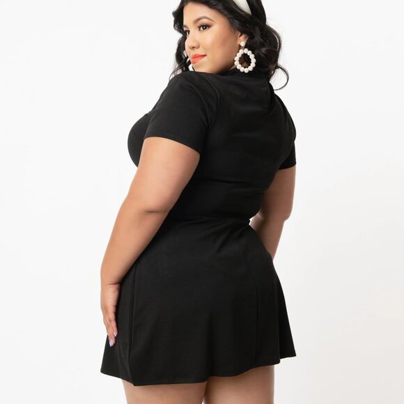 Smak Parlour Black Mini Dress - 3X / 20 - Picture 3 of 7